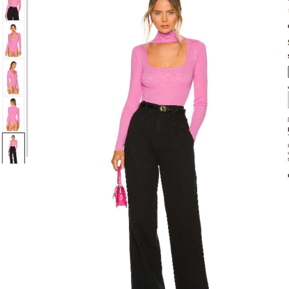 Revolve - Superdown Victoria Square Neck Bodysuit - Picture 5 of 5